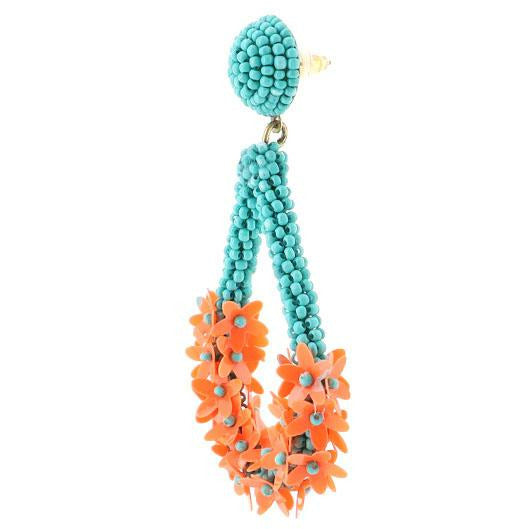 Floral Lei Earrings -- Choice of Color - BFF Here