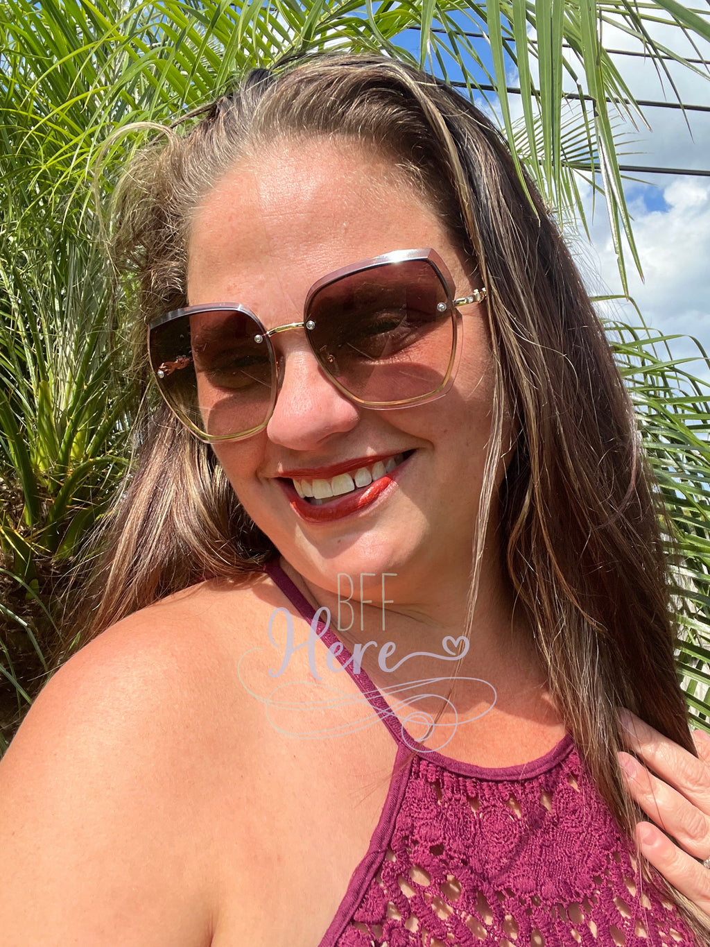 Setting Trends Chain Sunglasses - BFF Here