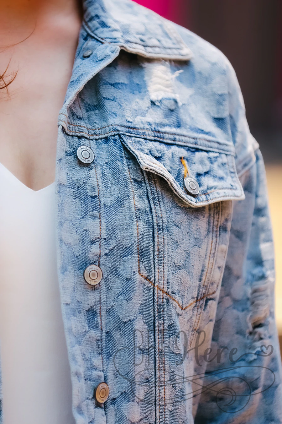 Layton Leopard Denim Jacket - BFF Here
