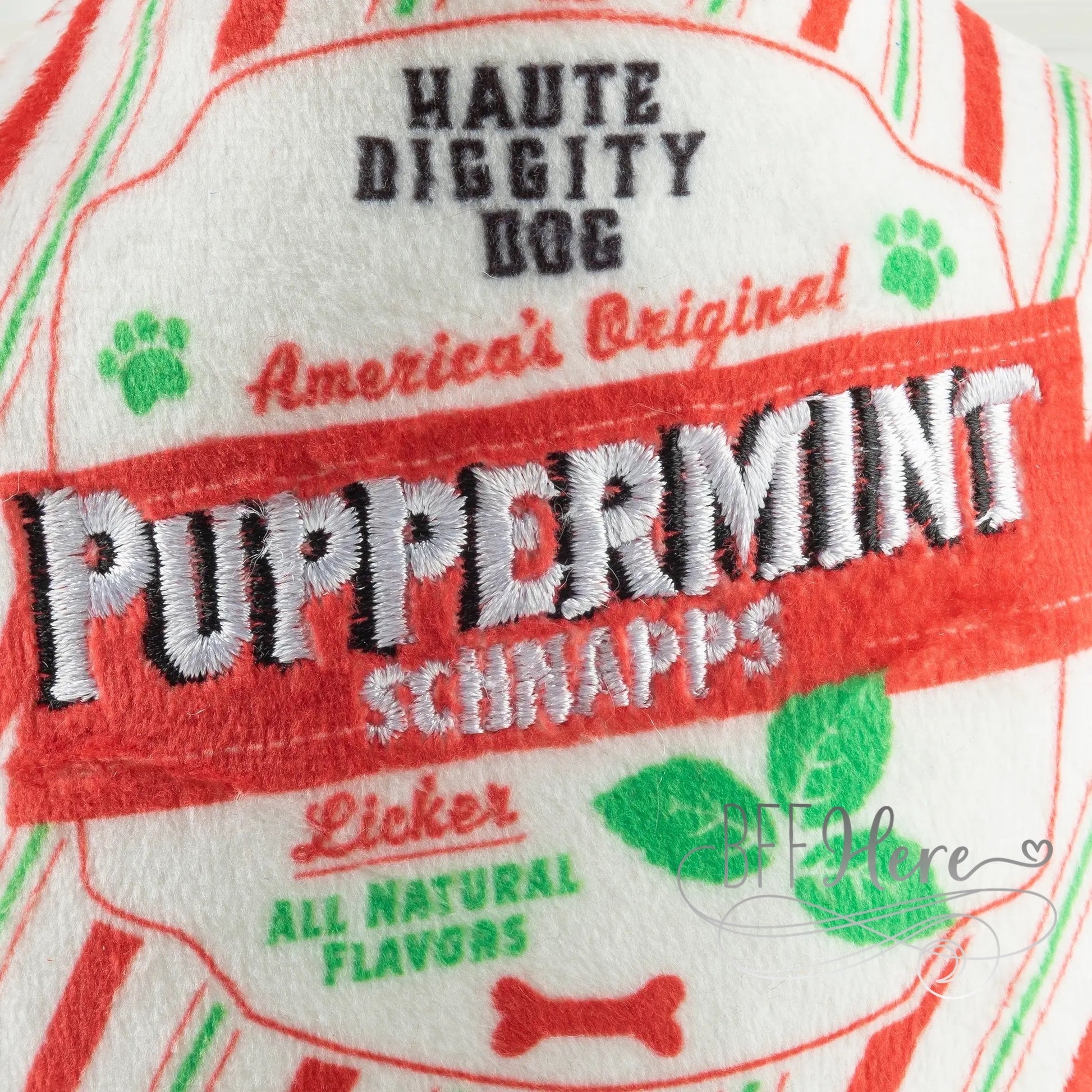 Puppermint Schnapps Bottle Dog Toy - BFF Here