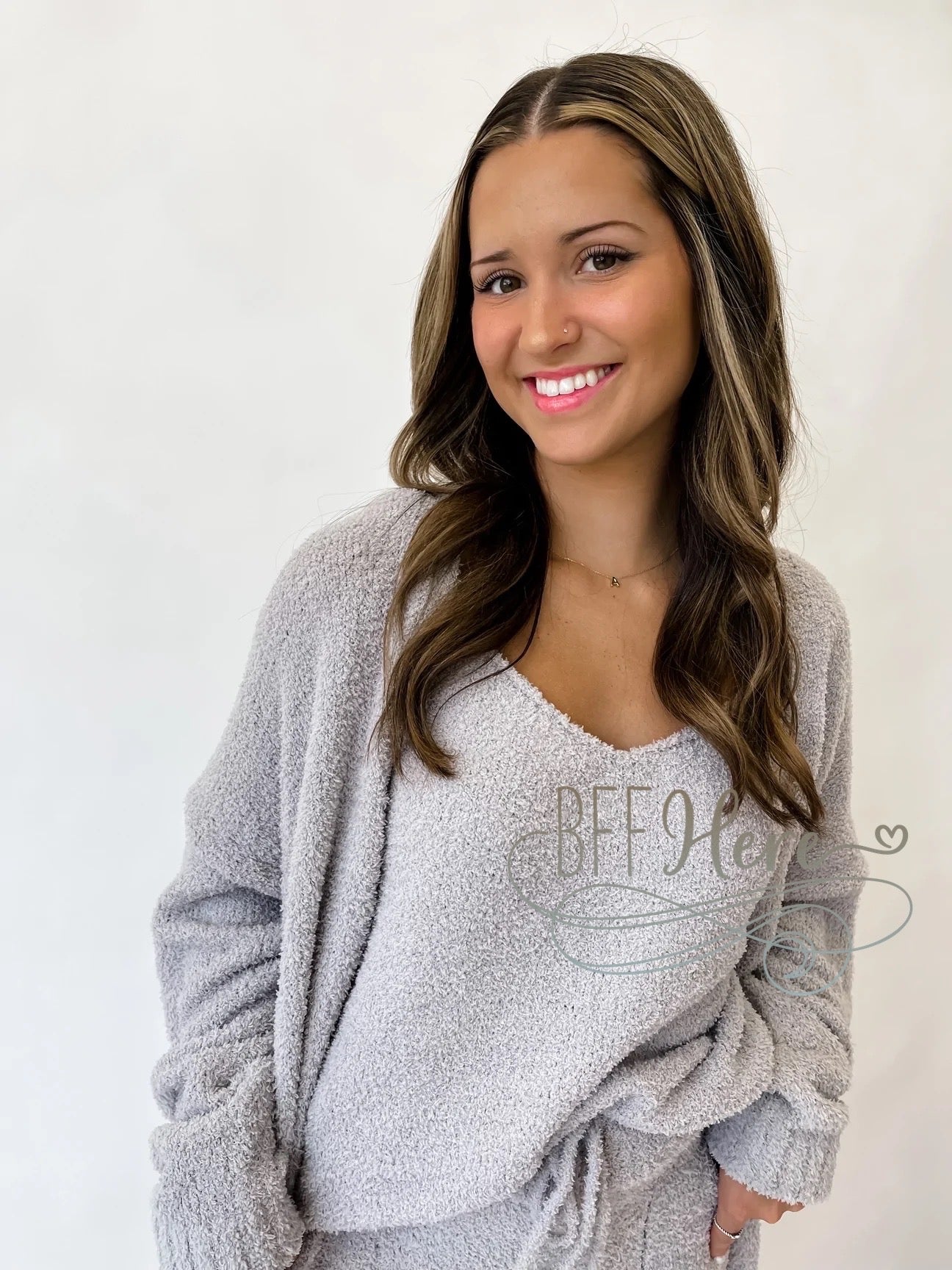 Skyler Cloud Cardigan — Solid Gray - BFF Here