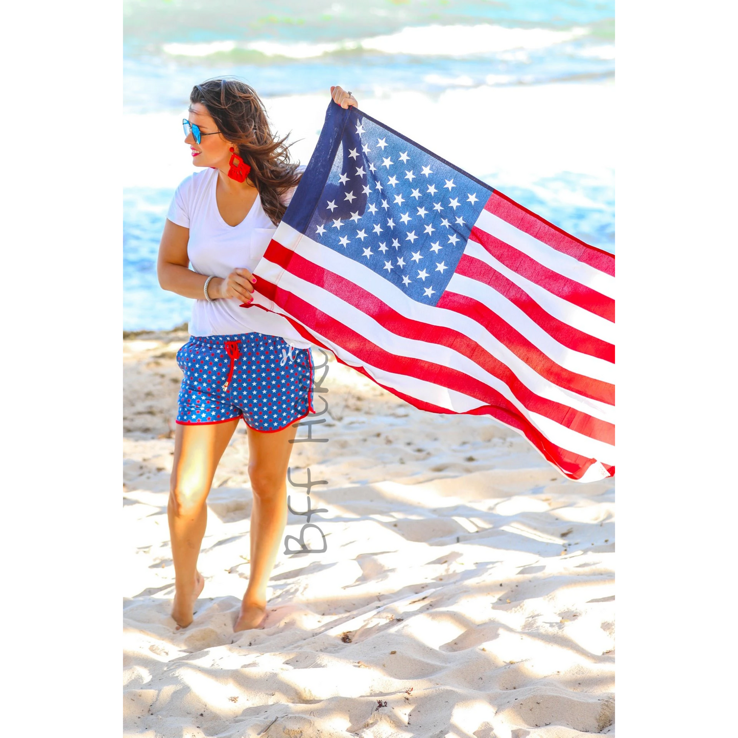 Star Spangled Everyday Shorts - BFF Here