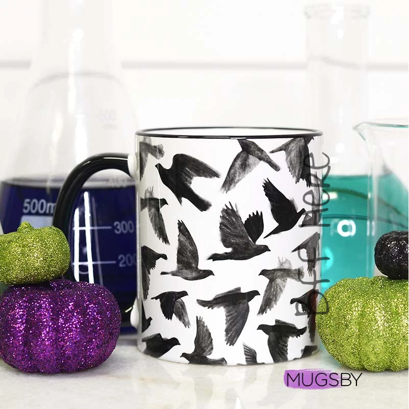 Raven Full Wrap Mug - BFF Here