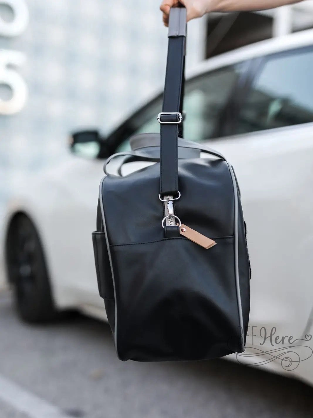 PREORDER—Duffle Bag Weekender / Travel (Black/Grey) - BFF Here