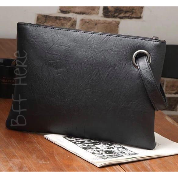 Trendy Clutch -- Black - BFF Here
