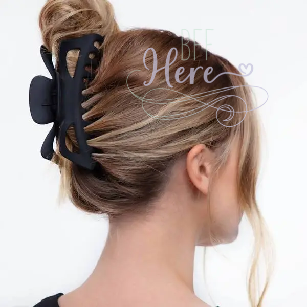 Jumbo Classic Claw Clips 2pc - Recycled Plastic - BFF Here