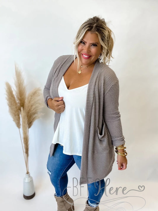 Lola Cardigan—Taupe - BFF Here