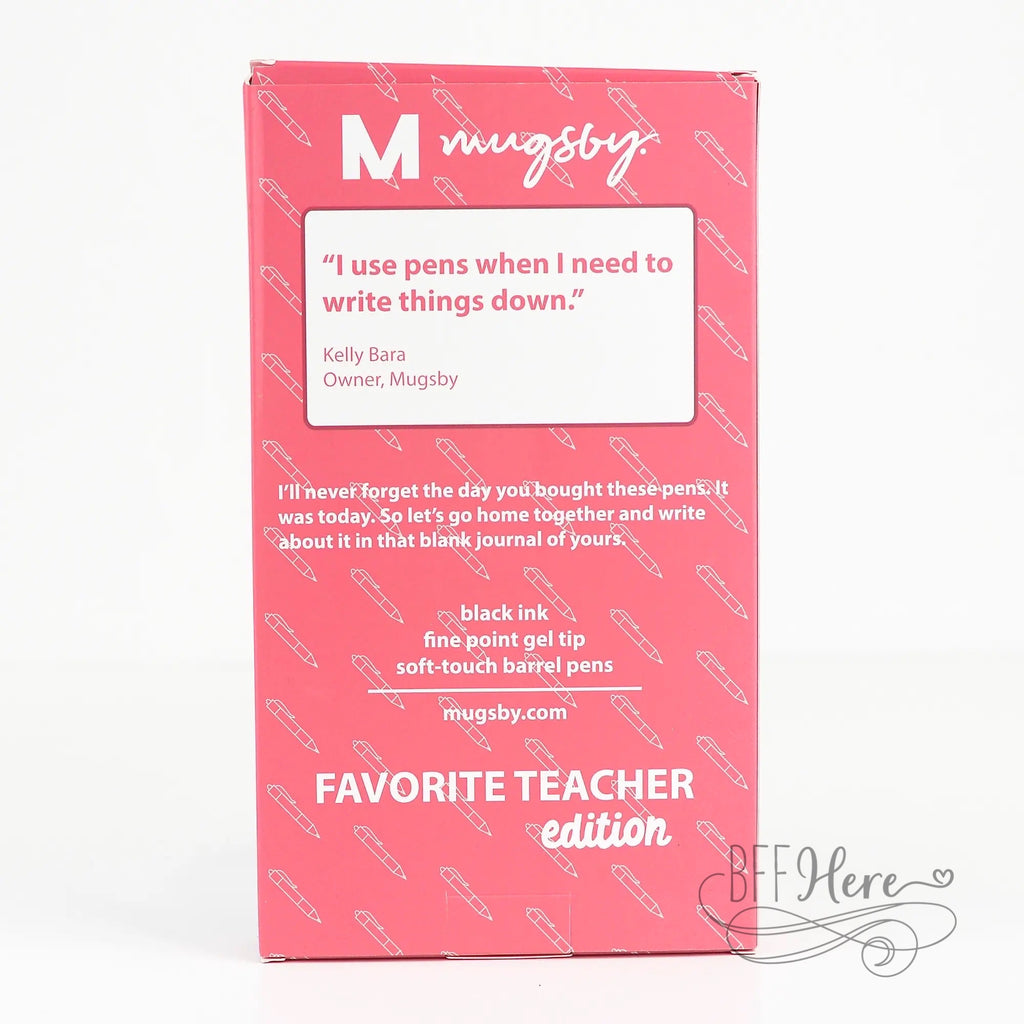 Favorite Teacher Pen Set Funny Edition - BFF Here