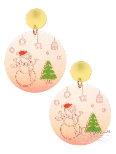Snowman & Tree Earrings - BFF Here