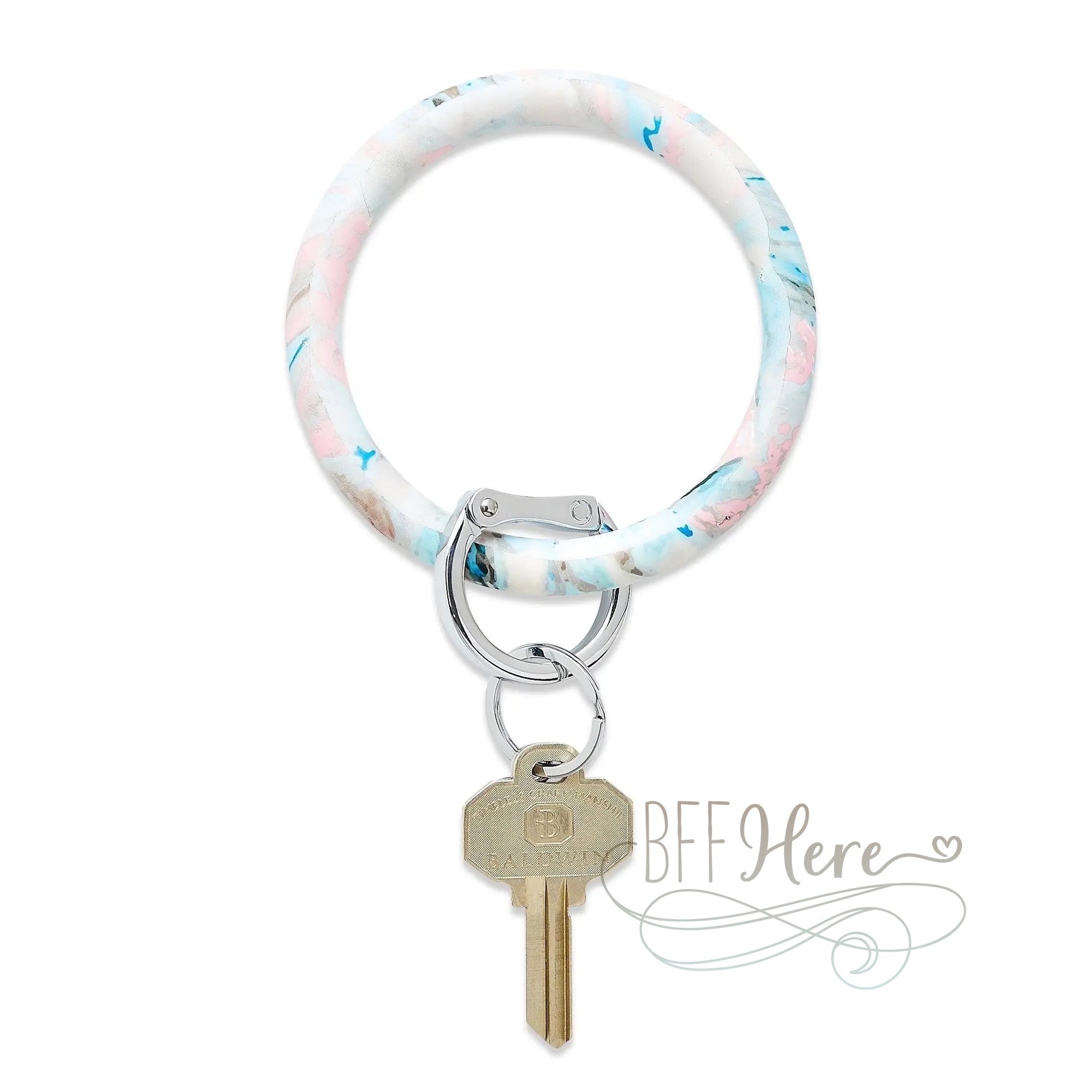 Pastel Marble - Silicone Big O-Key Ring  by Oventure - BFF Here