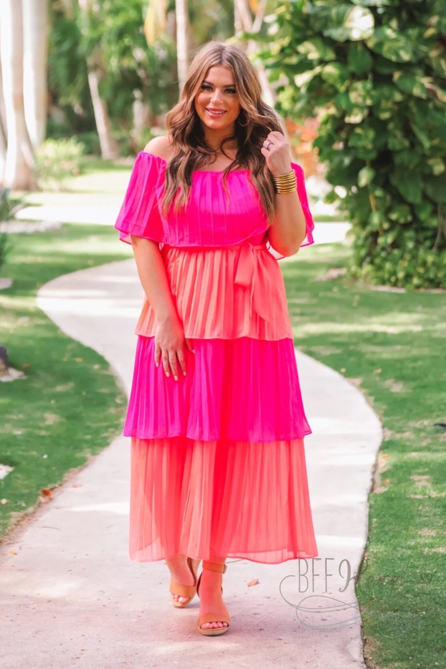 PREORDER-Clementine Pleated Dress - BFF Here