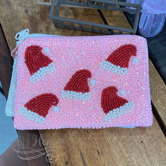 Santa Hat Coin Clutch - BFF Here