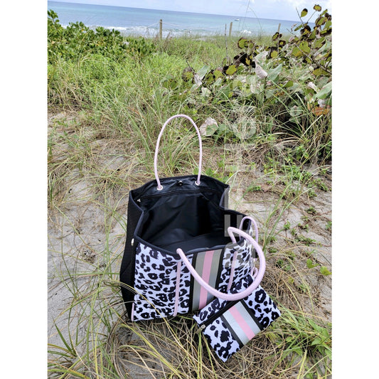 Neoprene Tote -- Lexi Leopard - BFF Here