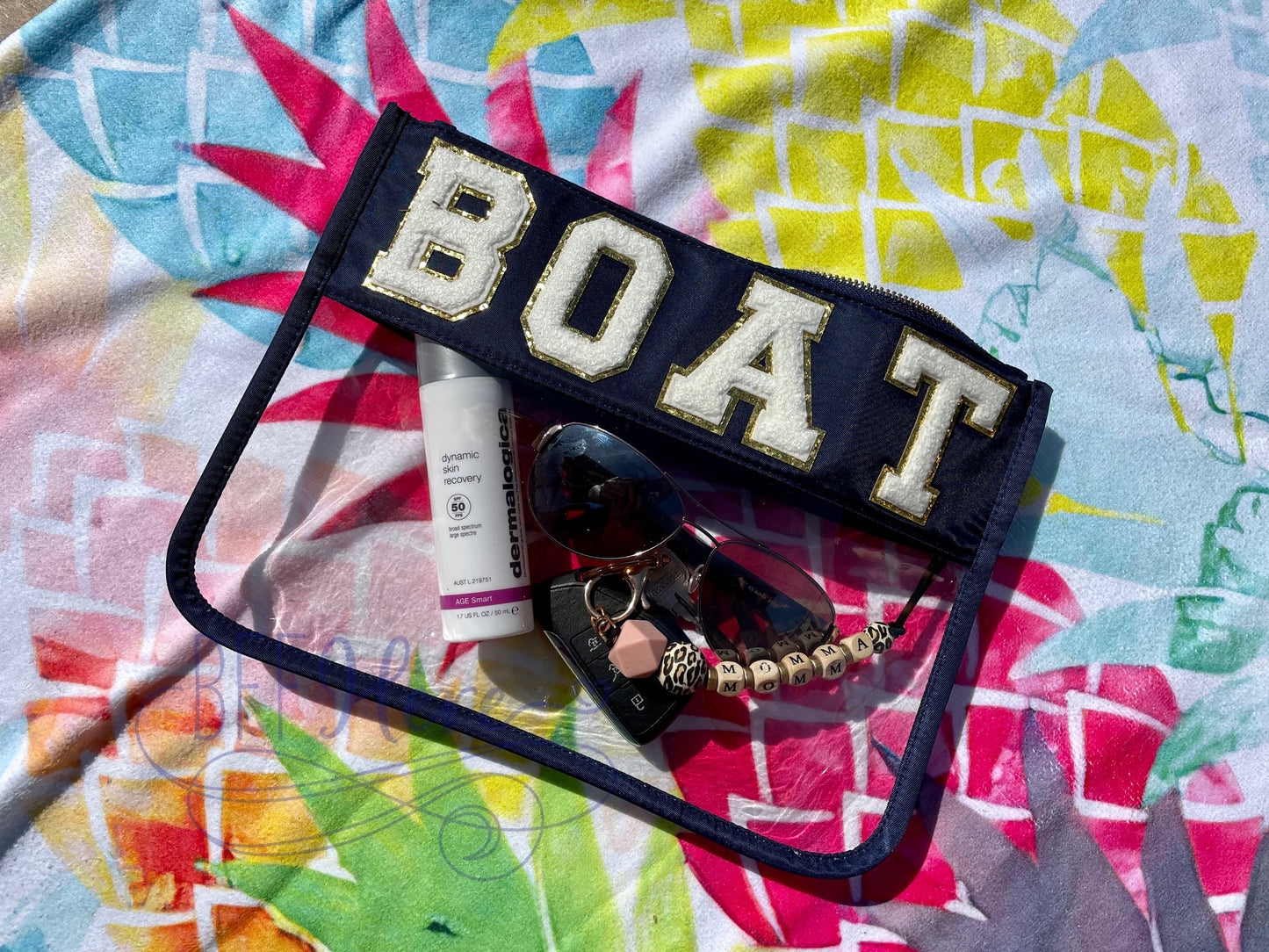 Nylon Clear Bag: Boat - BFF Here