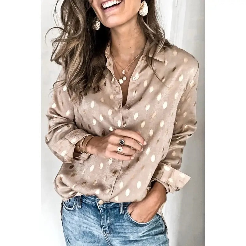 Golden Polka Dot Top - BFF Here