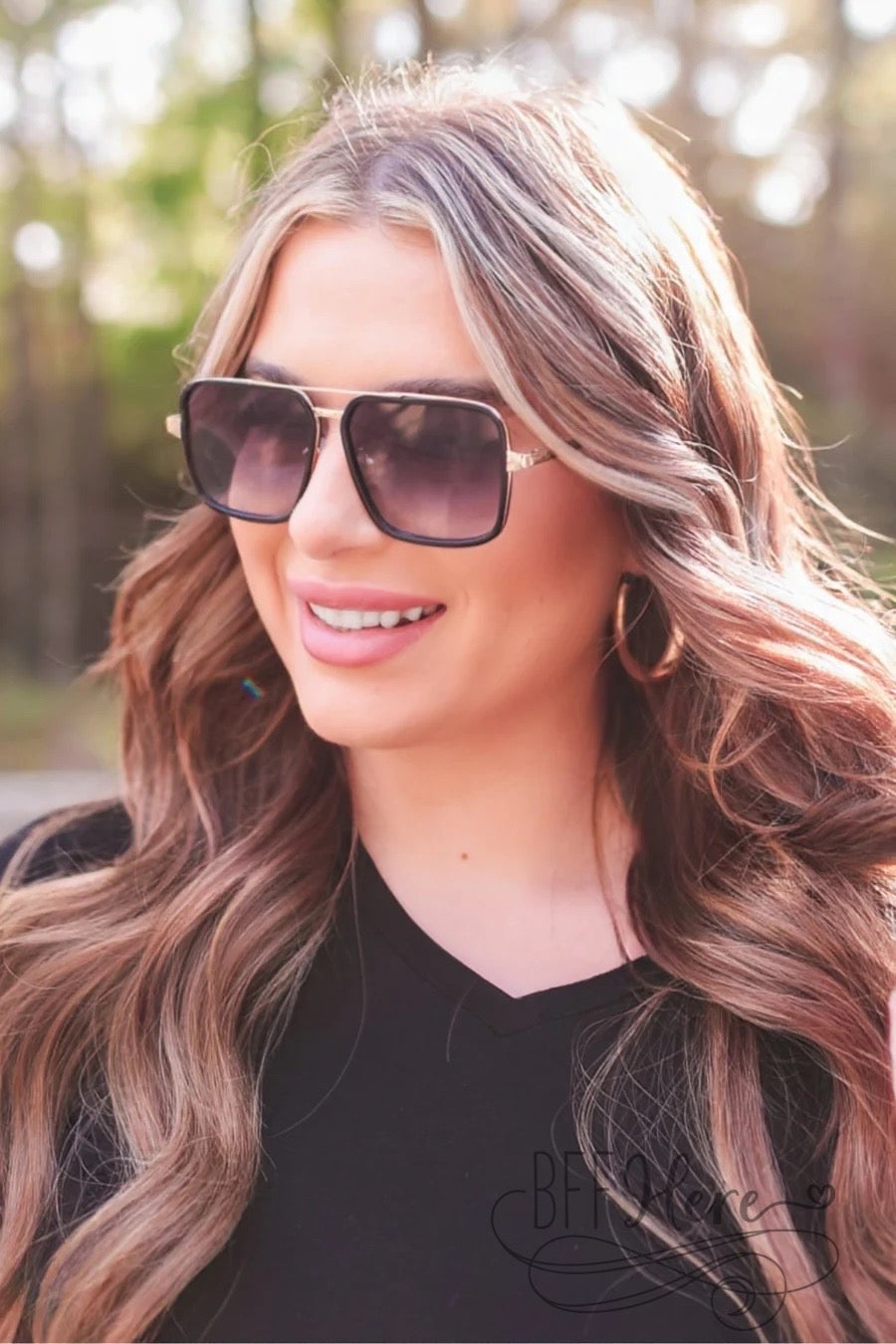Cabana Retreat Square Framed Sunglasses - BFF Here