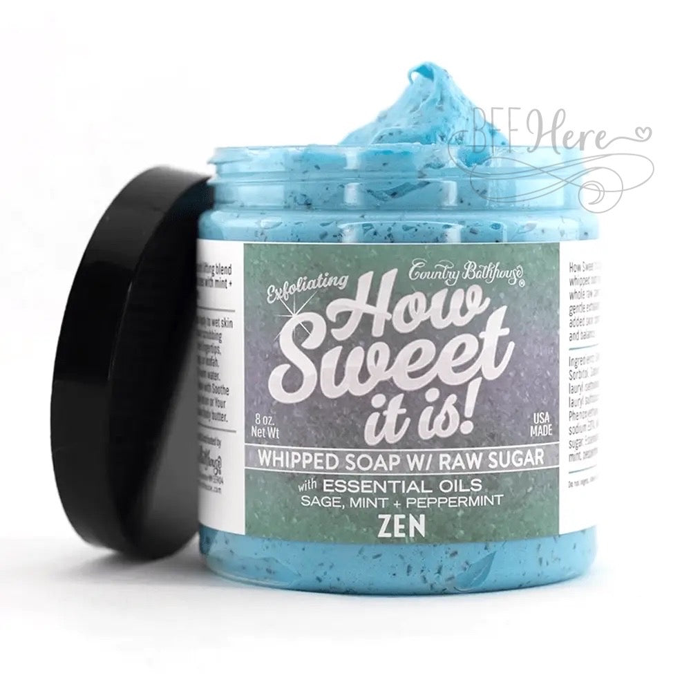 How Sweet It Is Whipped Soap with Raw Sugar - Zen - BFF Here