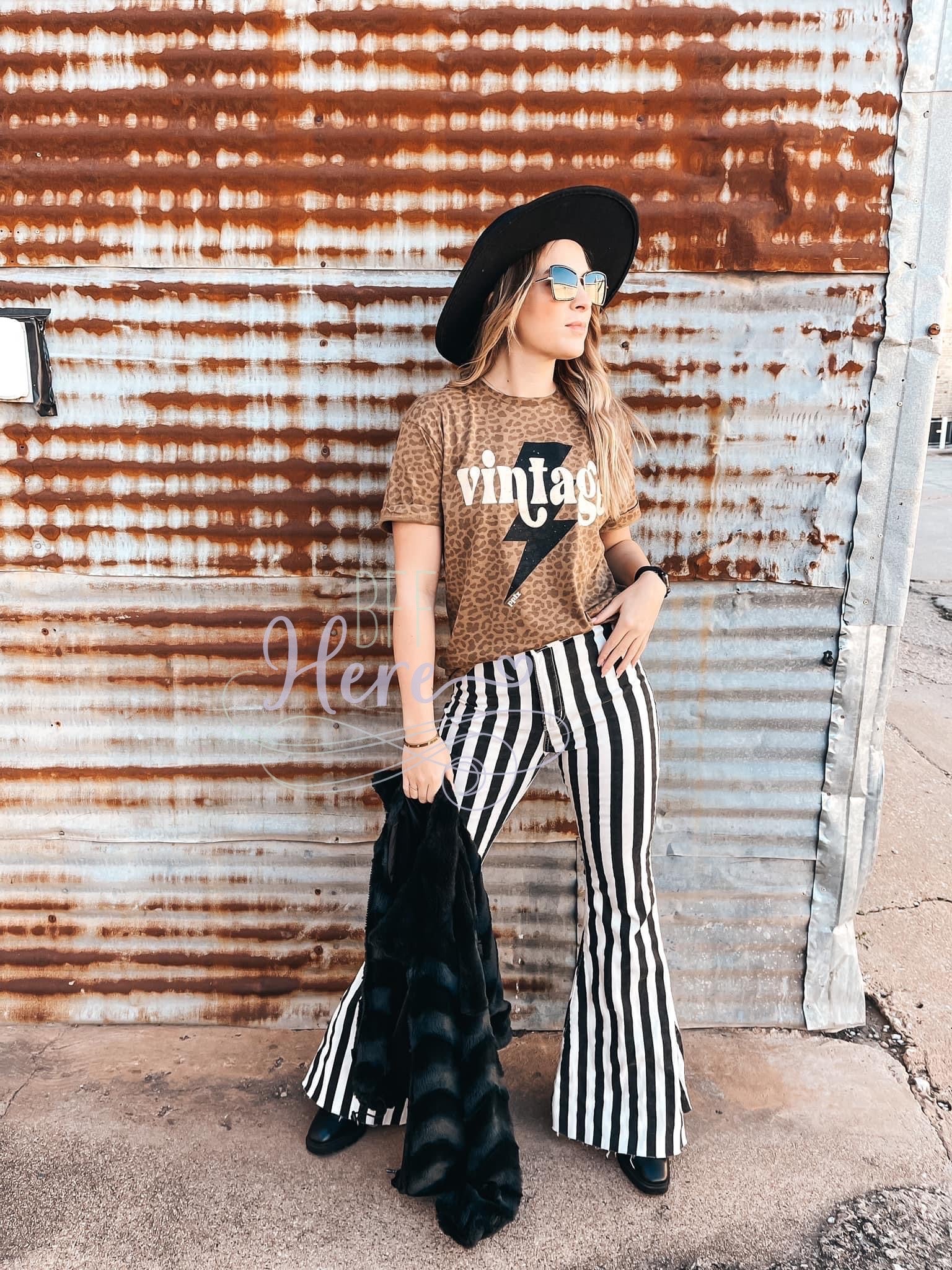 Brown Leopard Vintage T-Shirt - BFF Here