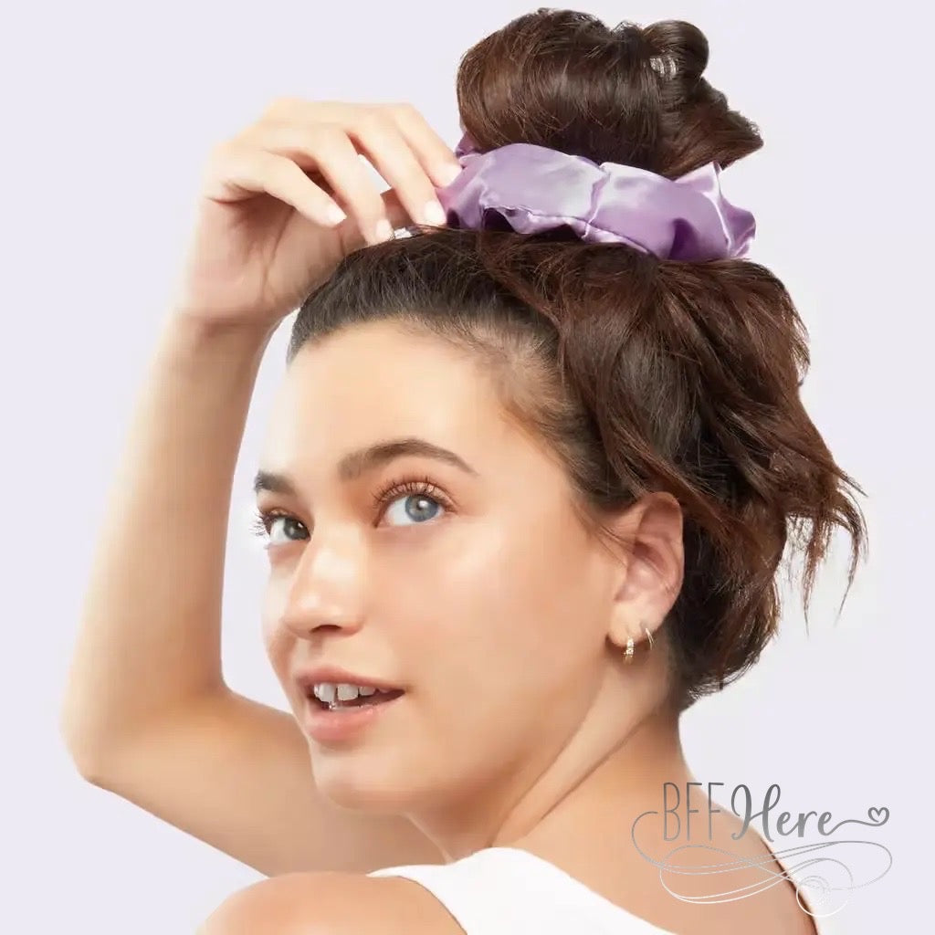 Bridgerton x Kitsch Satin Pillow Scrunchies - Floral - BFF Here