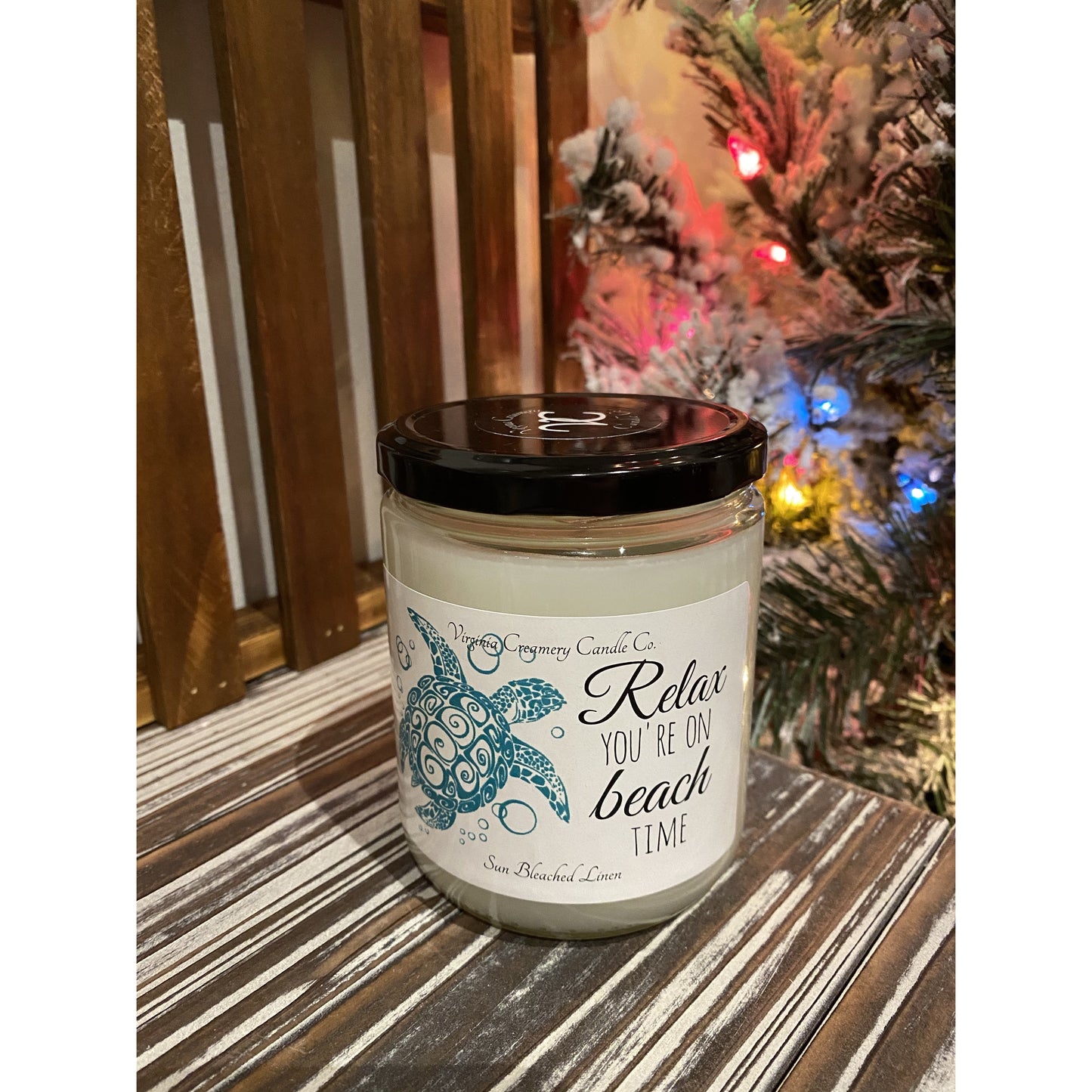 Relax You're On Beach Time    -- 16oz Candle - BFF Here