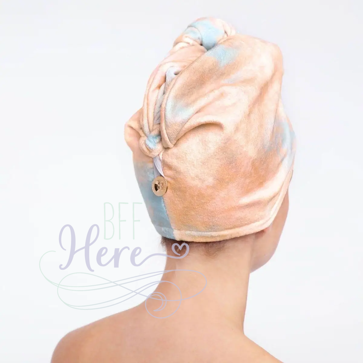 Quick Dry Hair Towel - Sunset Tie Dye - BFF Here