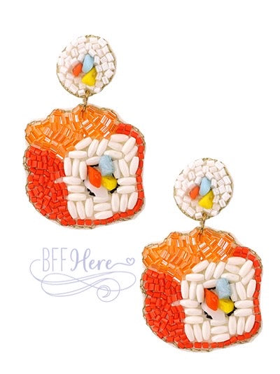 Cali Sushi Seed Bead Earrings - BFF Here