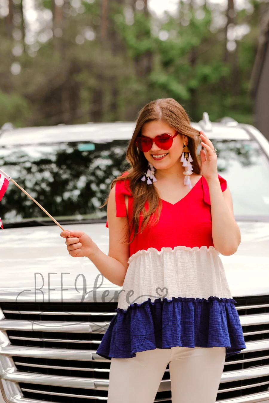 Kip Tiered Tie Top - BFF Here