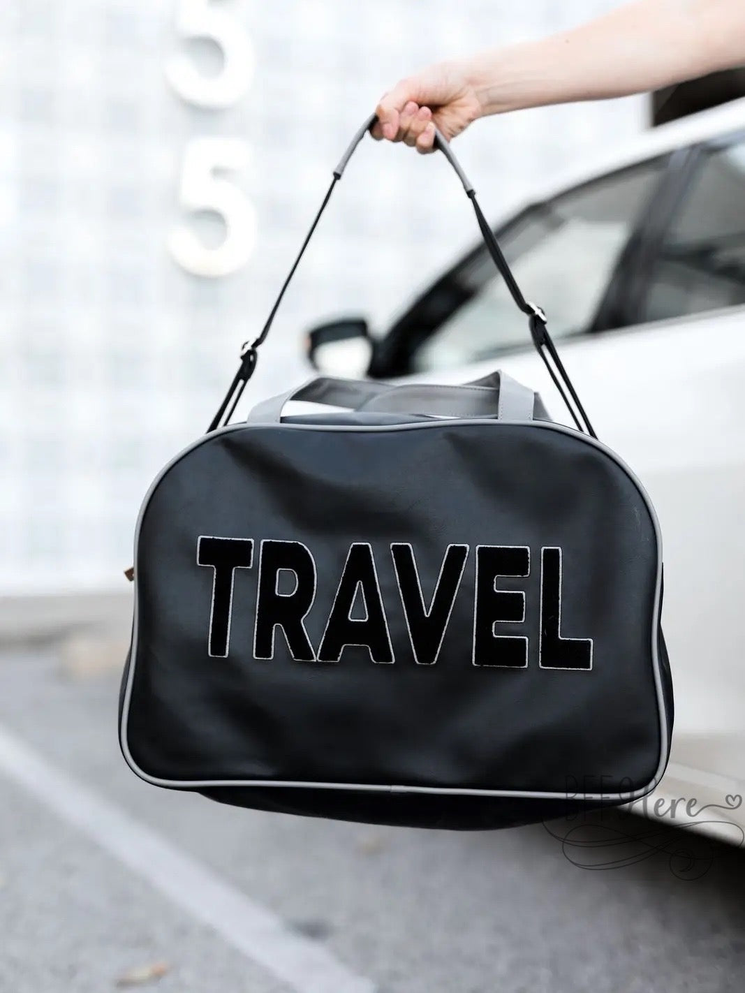 PREORDER—Duffle Bag Weekender / Travel (Black/Grey) - BFF Here