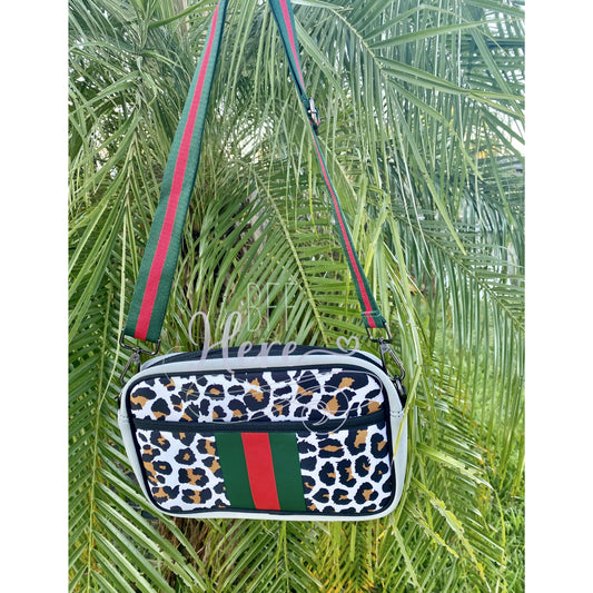 Neoprene Messenger -- Lauren Leopard - BFF Here