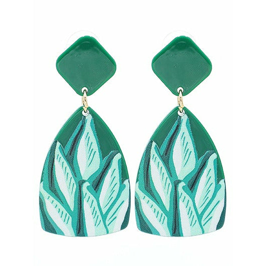Hot Tropic Leaf Earrings - BFF Here