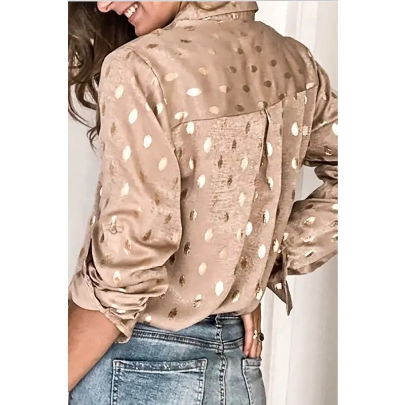 Golden Polka Dot Top - BFF Here