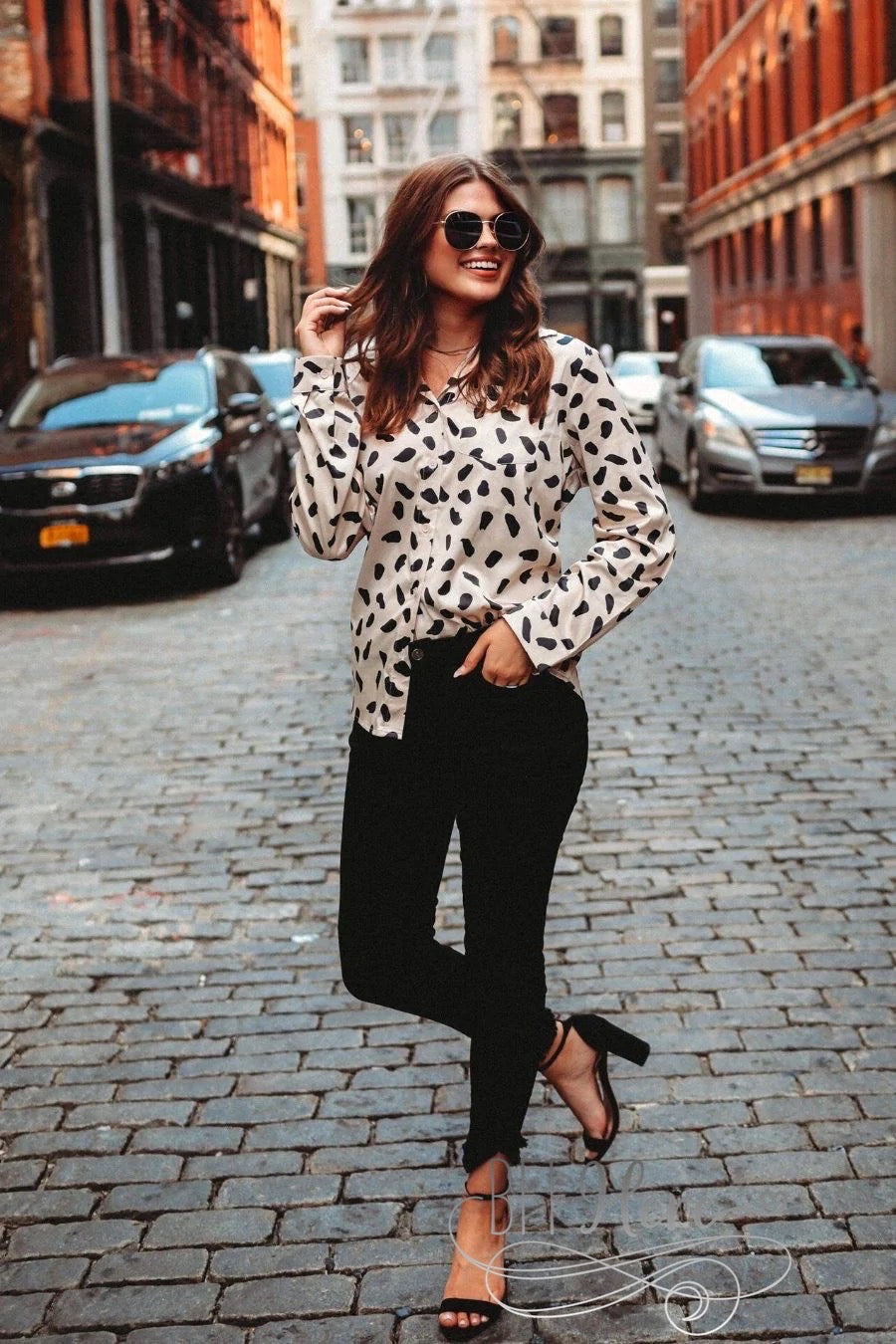 Trend Spotter Button Up Top - BFF Here