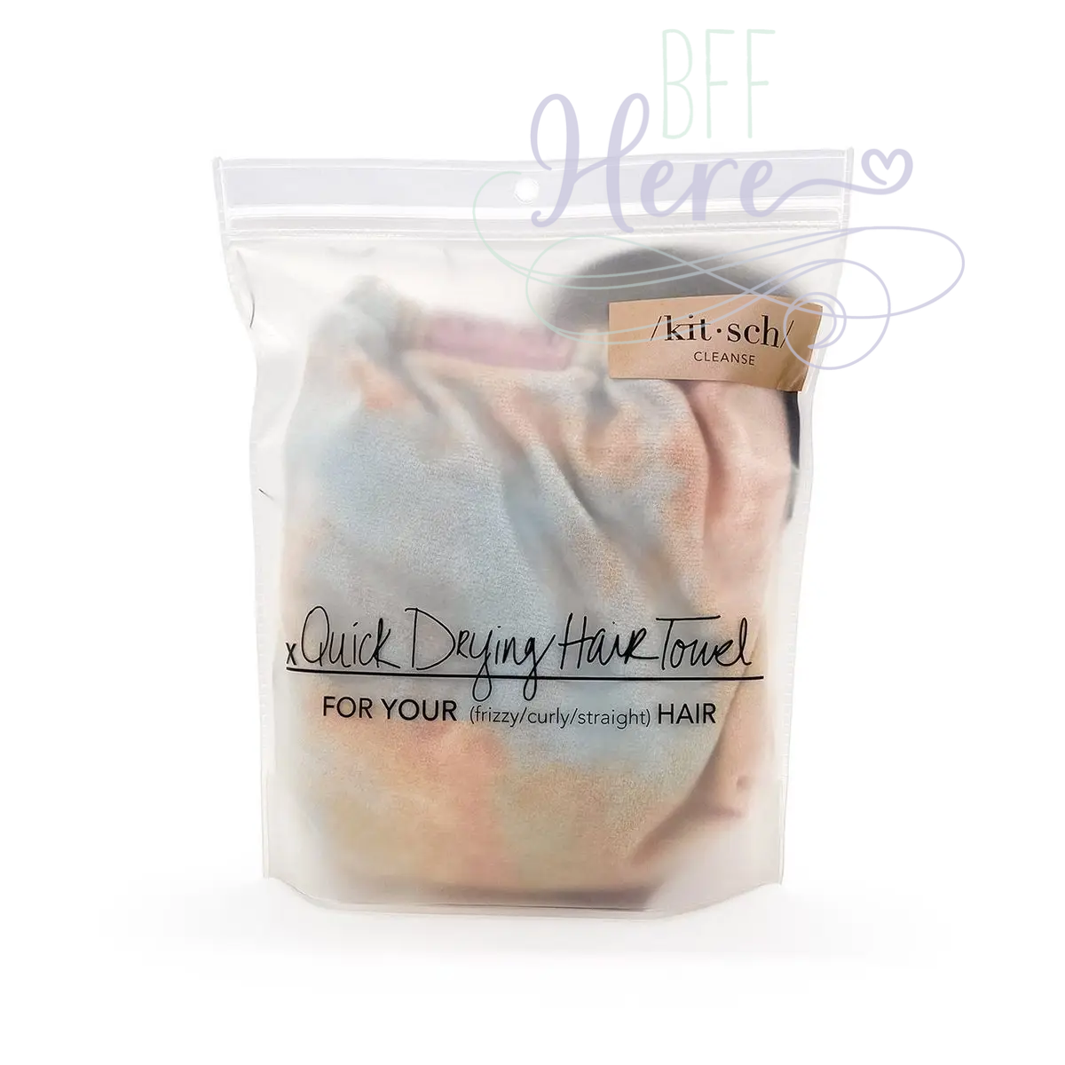 Quick Dry Hair Towel - Sunset Tie Dye - BFF Here