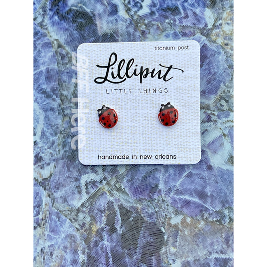 Lady Bug Earrings - BFF Here