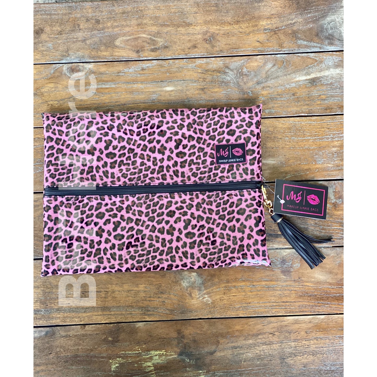 Pink Patent Leopard by Makeup Junkie Bags - BFF Here