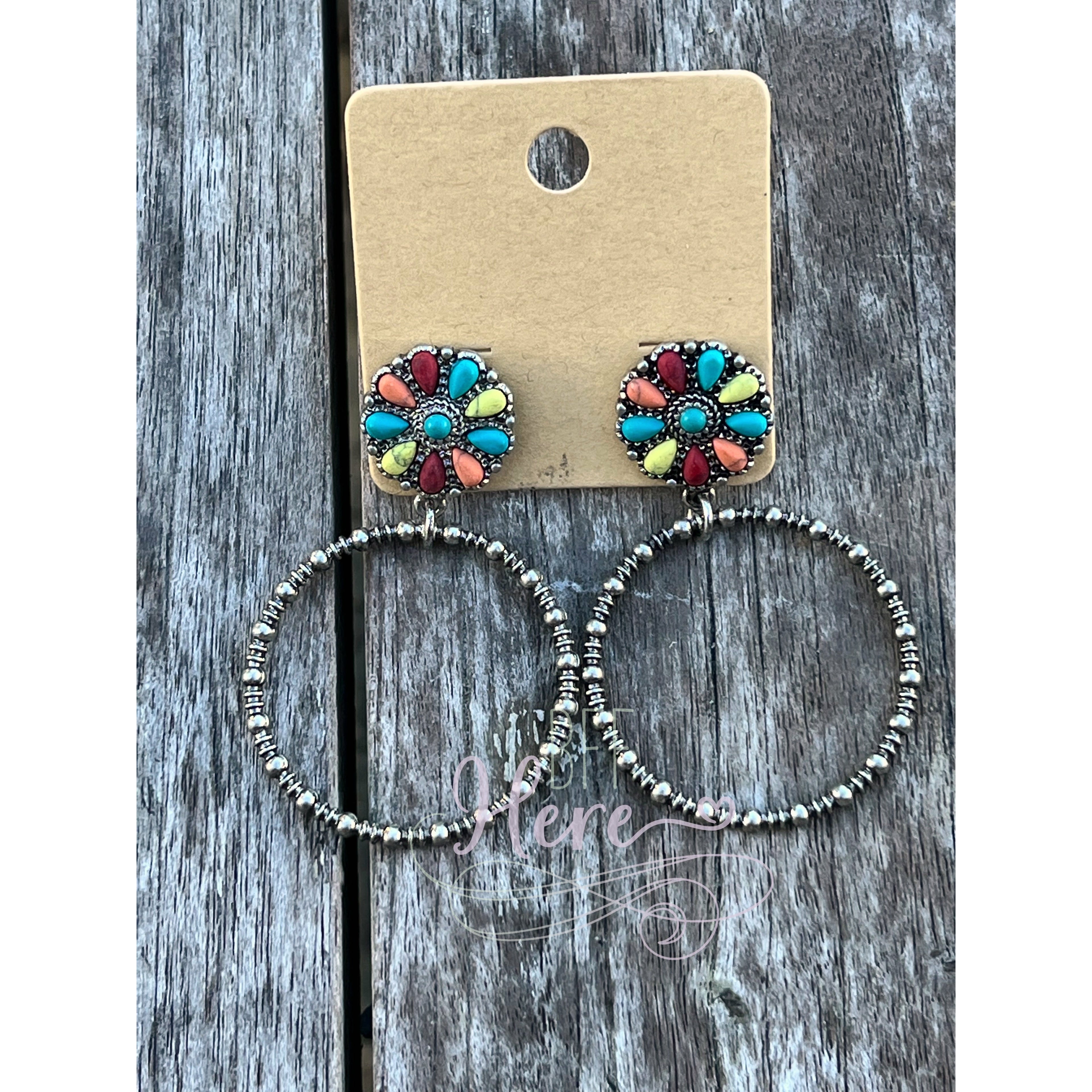 Viviana Concho Hoop Earrings -- Choice of Style - BFF Here