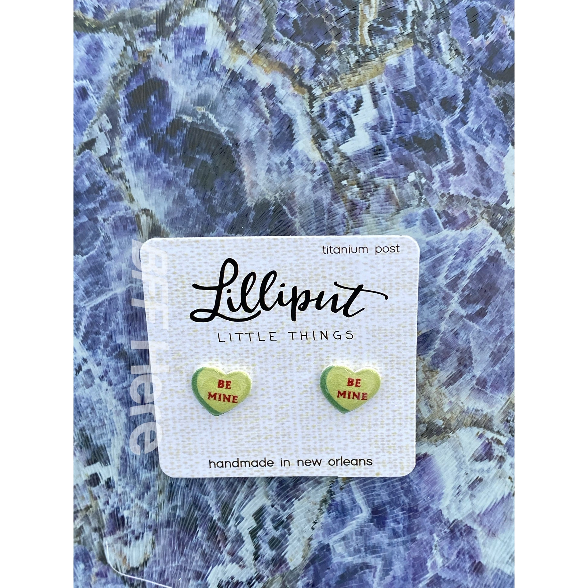 Conversation Heart Earrings -- Choice of Color - BFF Here