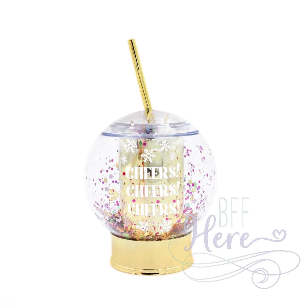 Cheers Snowglobe Sipper by Packed Party - BFF Here