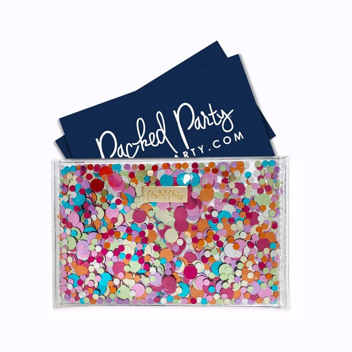 All Bizness Confetti Card Holder by Packed Party - BFF Here