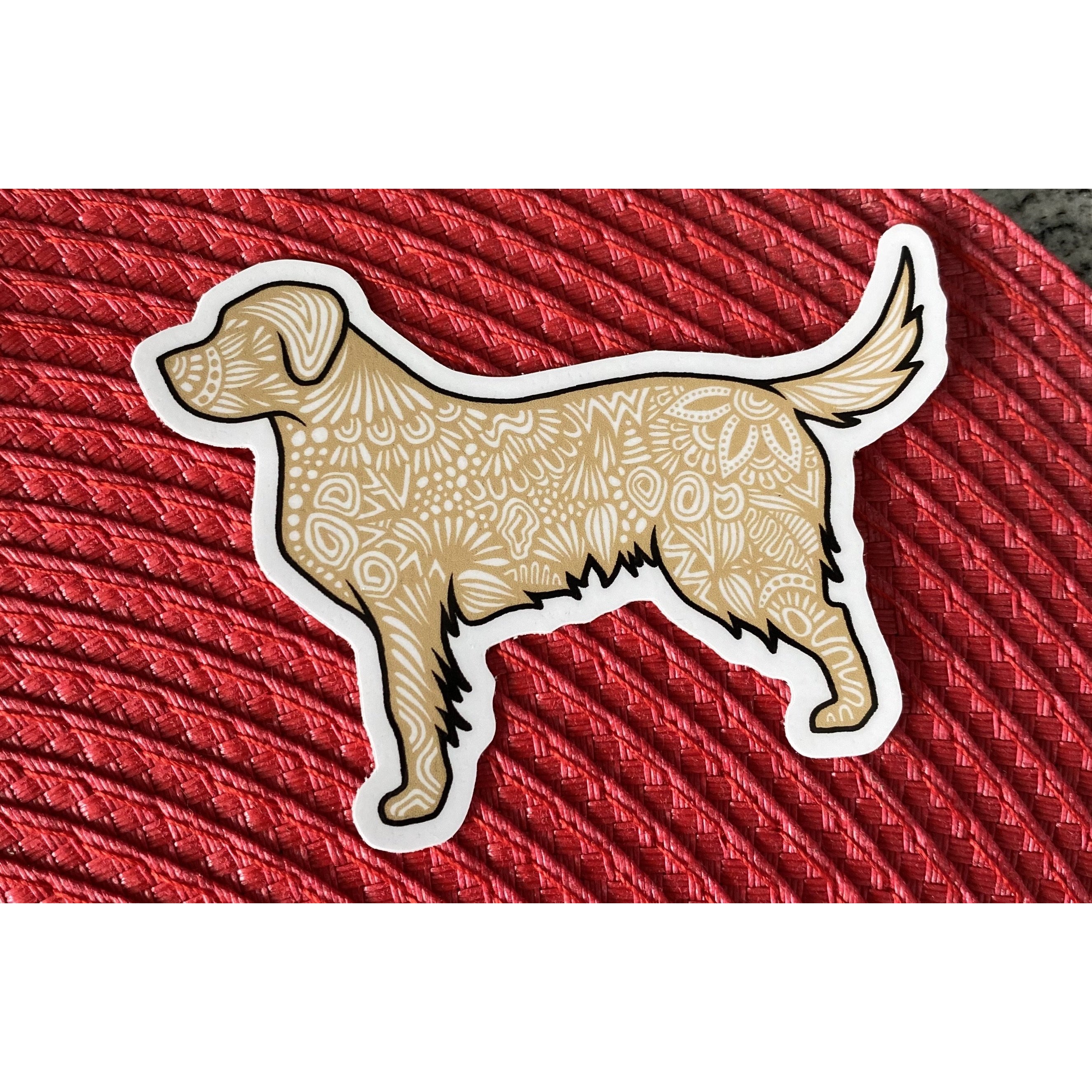 Yellow Lab Sticker – BFF Here