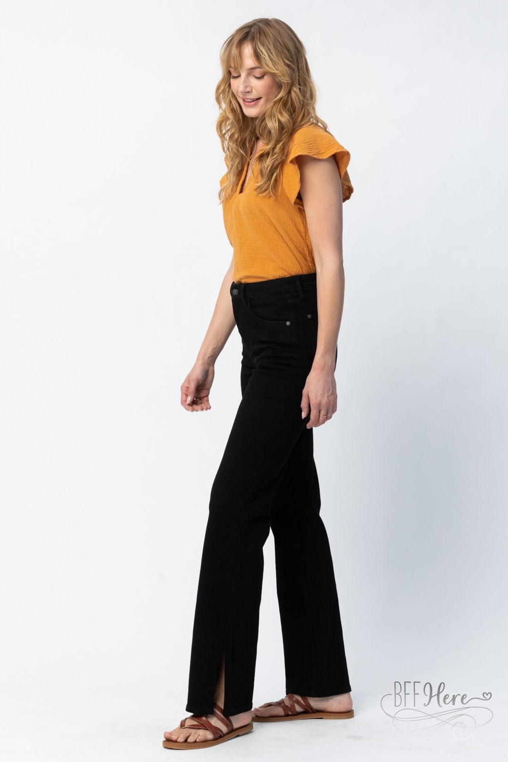 Lisette Black High Waisted Jeans by Judy Blue - BFF Here