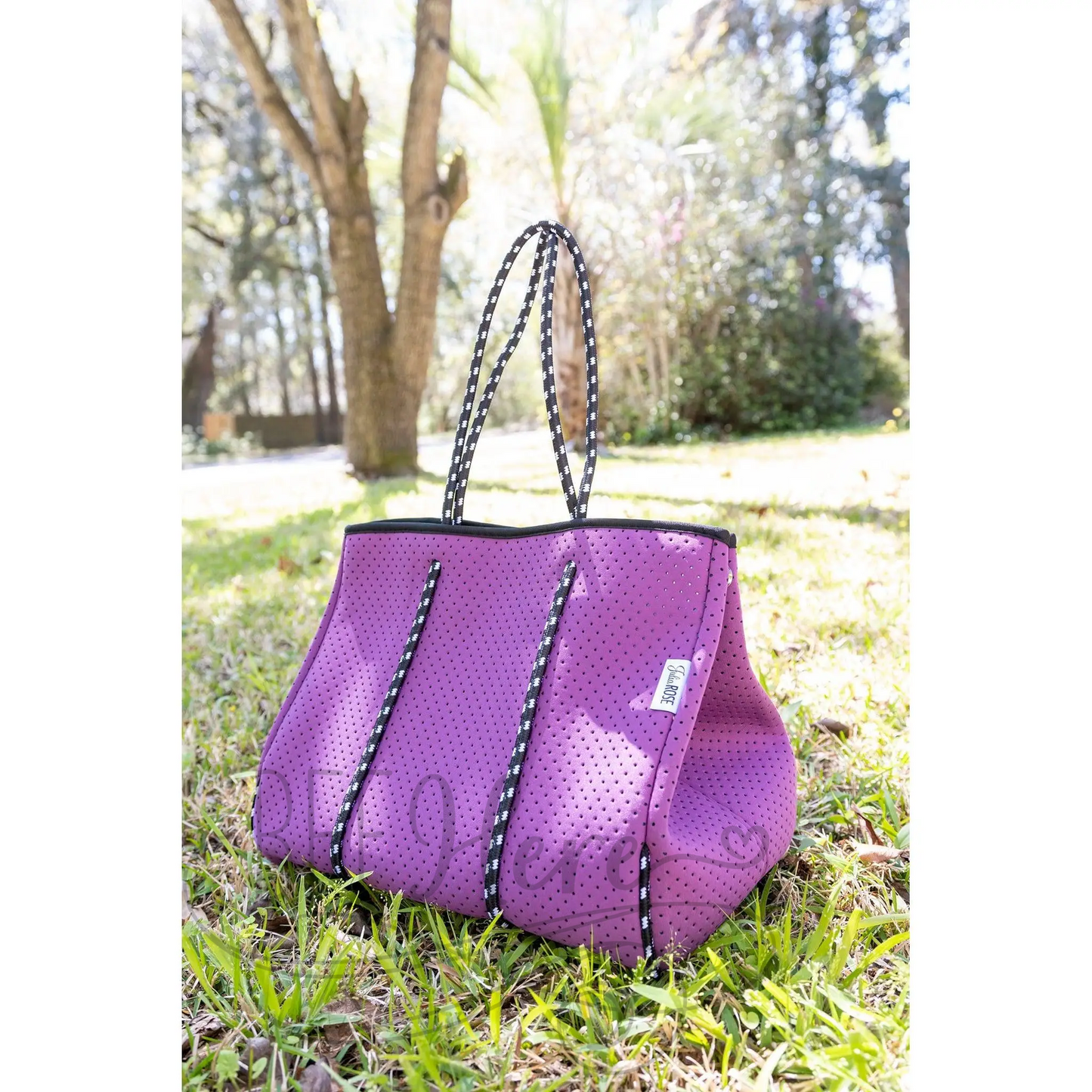 Neoprene Tote -- Perfectly Purple - BFF Here