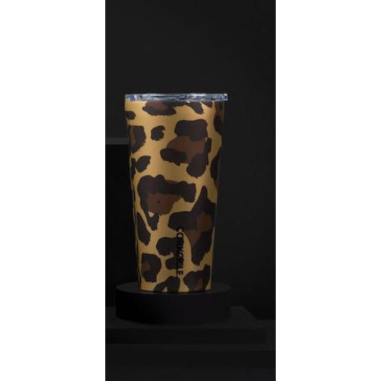 16 oz Tumbler By Corkcicle -- Luxe Leopard - BFF Here