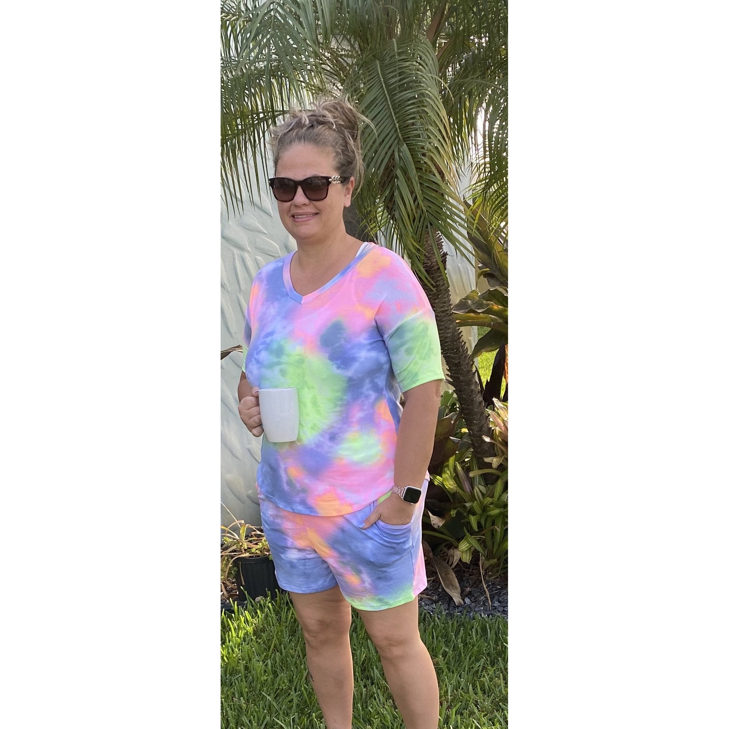 Daisy Tie Dye Lounge Set - BFF Here