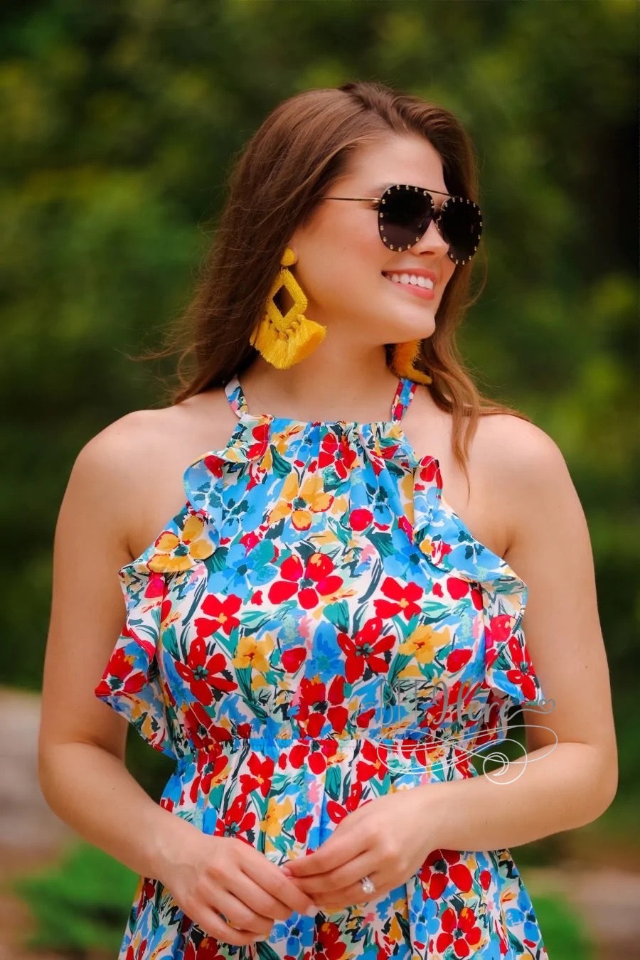 Floral Moment Ruffle Dress - BFF Here