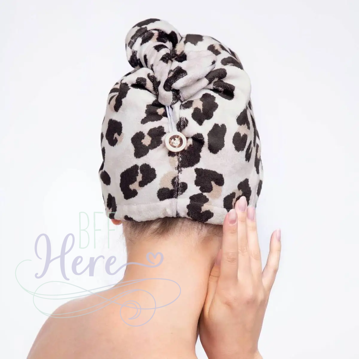 Quick Dry Hair Towel - Leopard - BFF Here