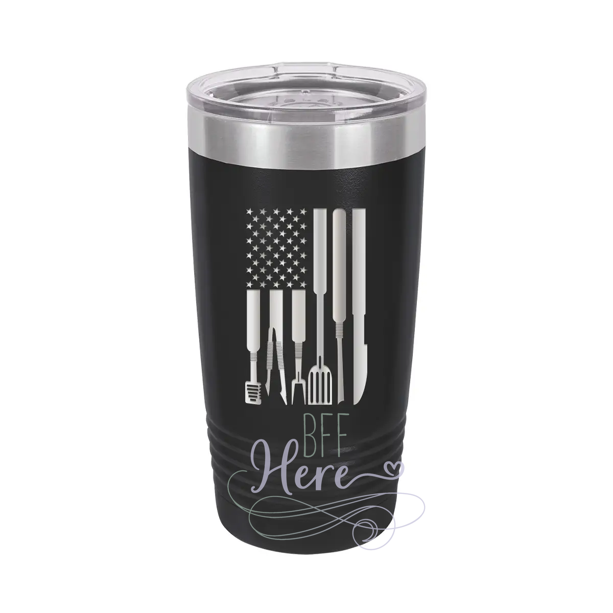 Grill Flag Insulated Tumbler - BFF Here