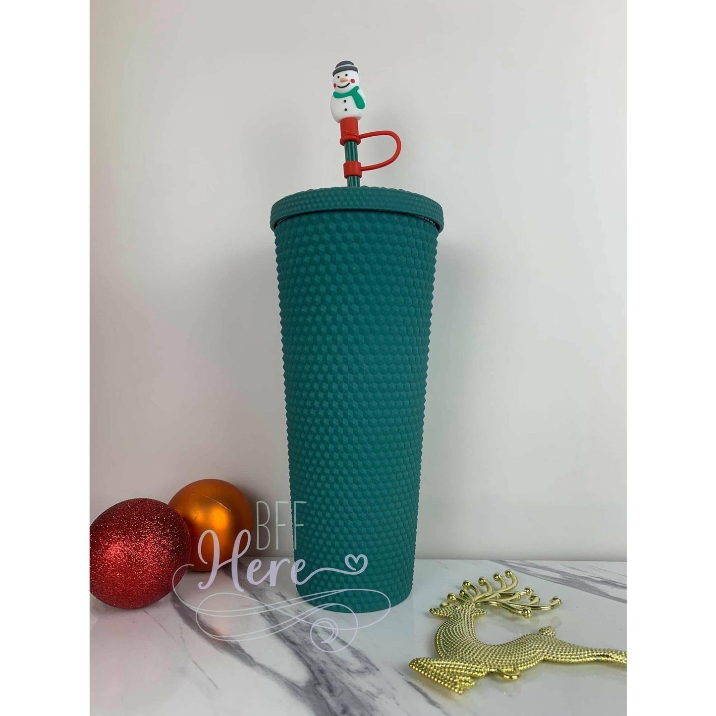 Holiday Studded Tumbler -- Choice of Color - BFF Here