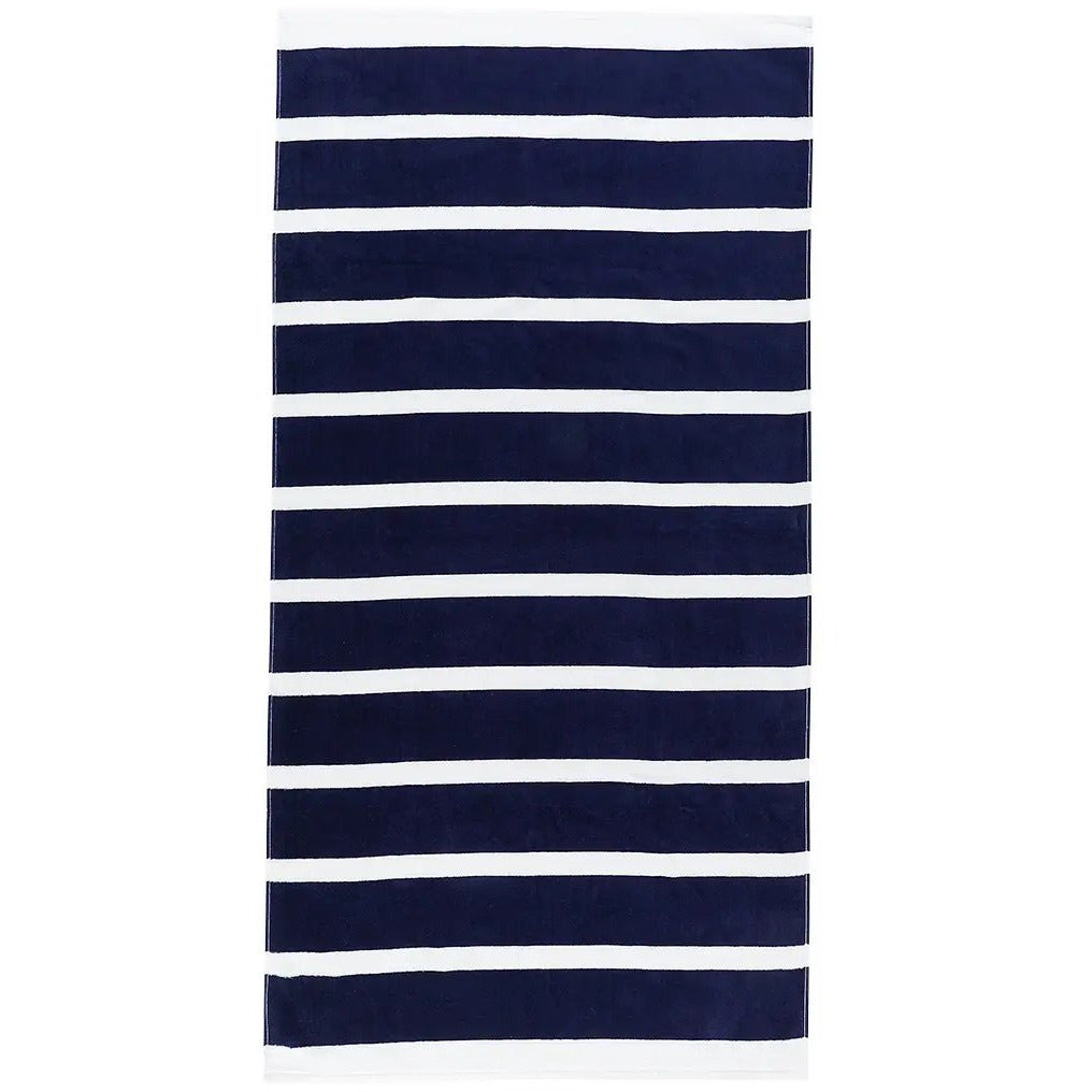 Navy Stripe Towel - BFF Here