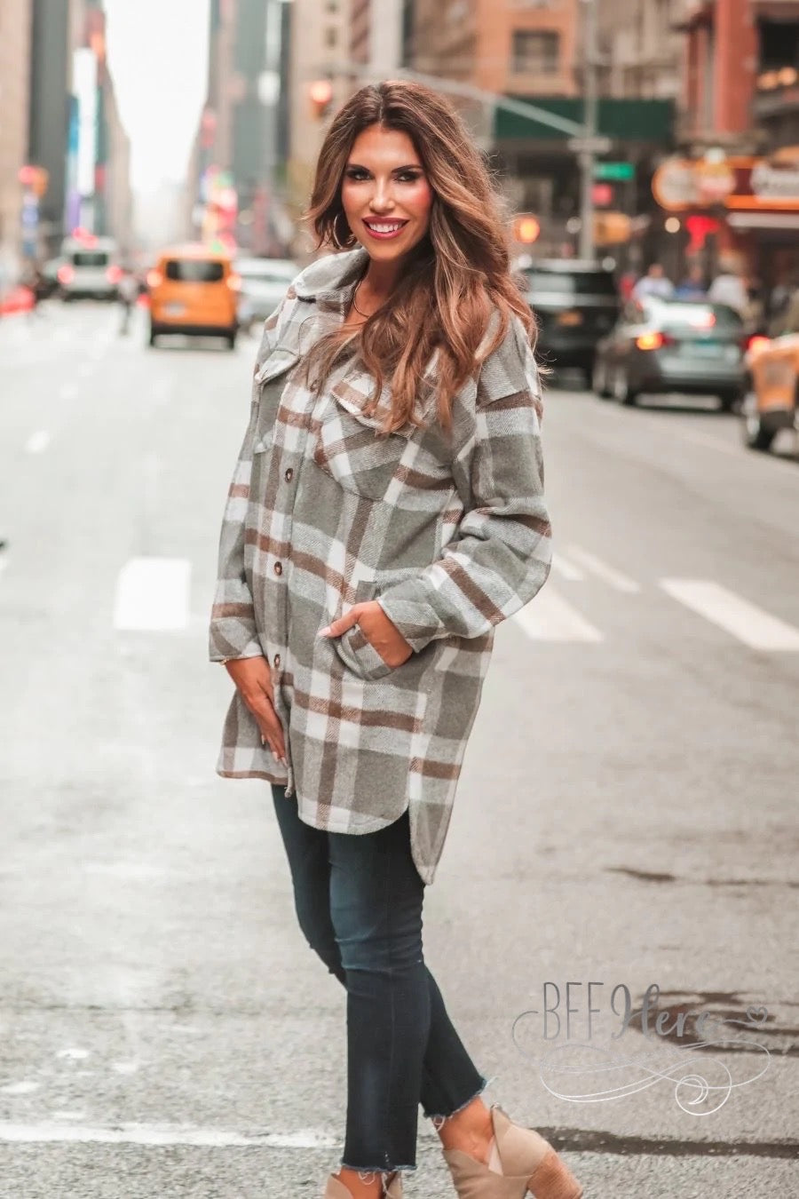 Tommy Plaid Tunic Shacket - BFF Here